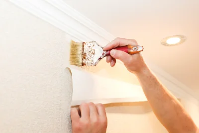 Pose de papier peint à Thoury — revêtements muraux et toiles de verre